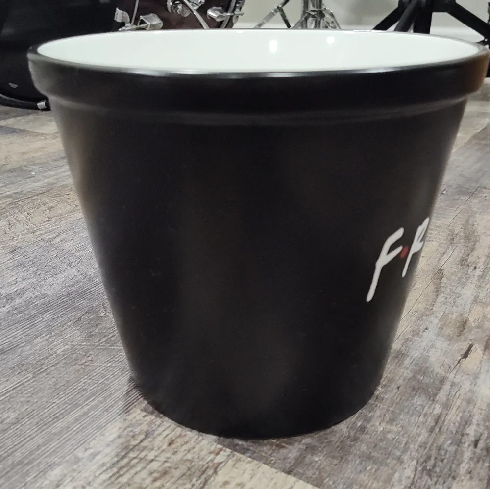 RARE Warner Brothers Friends Series Licensed Ceramic Popcorn Bucket Bowl